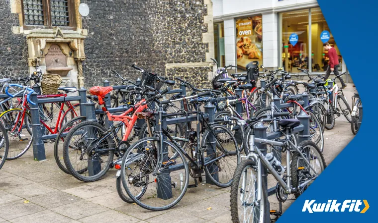 Bicycle parking outside